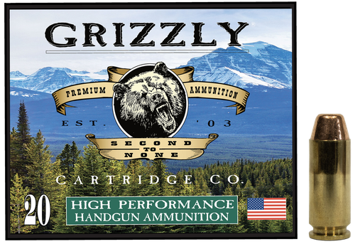 Grizzly Ammo GC10CM2   10mmAuto 200gr Full Metal Jacket Flat Point 20 Per Box/10 Case