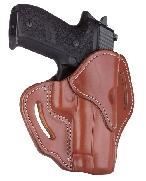 1791 Gunleather BH23CBRR BH2.3  OWB Size 2.3 Classic Brown Leather Belt Slide Compatible w/Glock 17/Sig P226/HK VP9 Right Hand