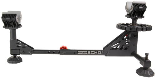 Birchwood Casey ESR Echo Shooting Rest Black Steel/Red Accents, Non-Slip Rubber Feet, Windage & Elevation Adjustments
