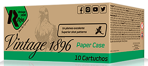 Rio Ammunition VP36FHV8 Vintage 1896 Paper Flyer 12Gauge 2.75" 8Shot 10 Per Box/25 Case