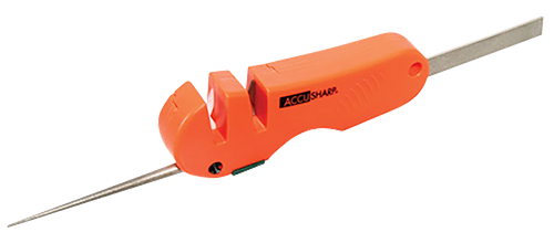 AccuSharp 028C 4-in-1 Sharpener Hand Held Coarse Tungsten Sharpener Orange