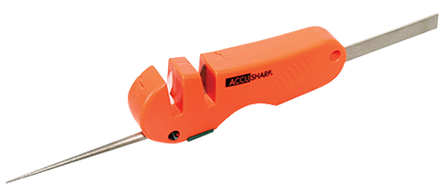 AccuSharp 028C 4-in-1 Sharpener Hand Held Coarse Tungsten Sharpener Orange