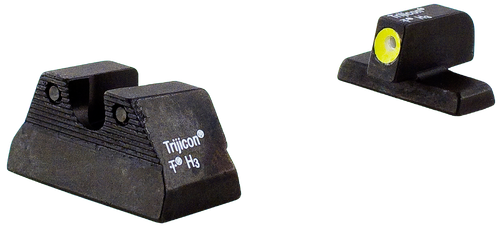 Trijicon 600596 HD Night Sights  Green/Tritium Yellow Outline Front Sight-Green Tritium Black Outline Rear Sight H&K USP