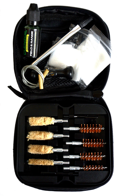 Clenzoil 2328 Field & Range Cleaning Kit Multi-Caliber Pistol/17 Pieces Black