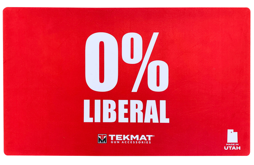 TekMat TEK42LIBERAL Zero Percent Liberal Door Mat Red Rubber 42" Long 0% Liberal