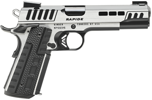 Kimber Mfg.,inc 3000421  Rapide Scorpius 9mm 9+1 5" Black KimPro II w/ Brush Polished Flats Stainless Steel Slide G10 Grip