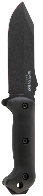 Ka-Bar BK10 Becker Crewman 5.50" Fixed Clip Point Plain Black 1095 Cro-Van Blade, Black Ultramid Handle, Includes Sheath