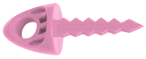 Targettack Llc  Targettack  Pink Polycarbonate Plastic 1" For Paper/Vinyl Targets 12 Pack