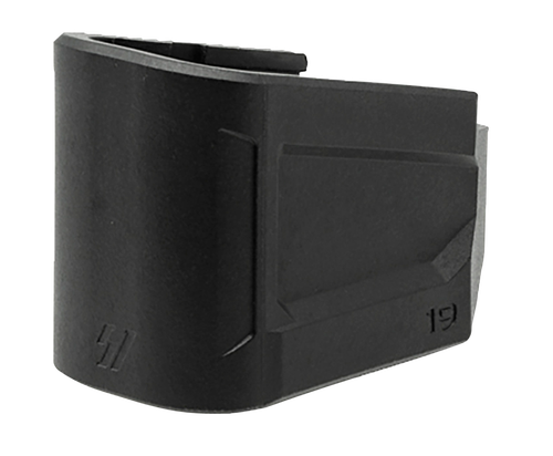 Strike Industries EMPG19 Enhanced Magazine Plate  +5, 9mm Luger, Compatible w/Glock 19, Black Polymer
