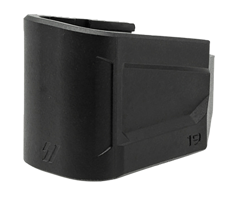Strike Industries EMPG19 Enhanced Magazine Plate  +5, 9mm Luger, Compatible w/Glock 19, Black Polymer