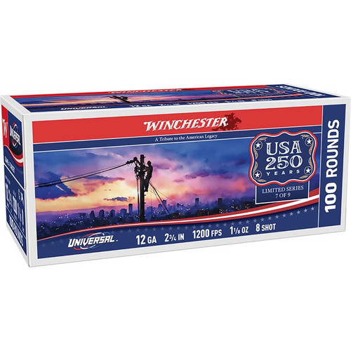 USA 250 12GA 2-3/4'' 1-1/8OZ #8 SHOT 1200 FPS 100/BOX