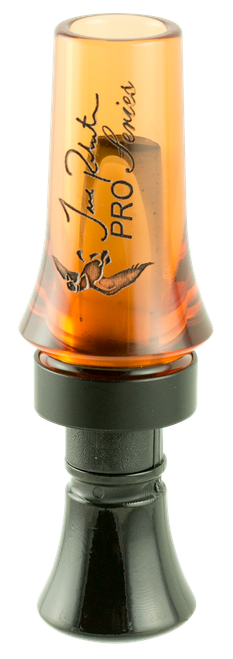 Duck Commander DCPROAO Jase Pro Series  Open Call Double Reed Mallard Hen Sounds Attracts Ducks Orange Acrylic