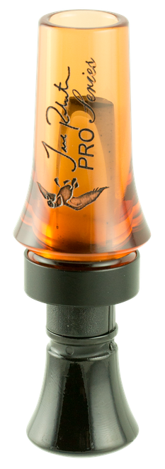 Duck Commander DCPROAO Jase Pro Series  Open Call Double Reed Mallard Hen Sounds Attracts Ducks Orange Acrylic