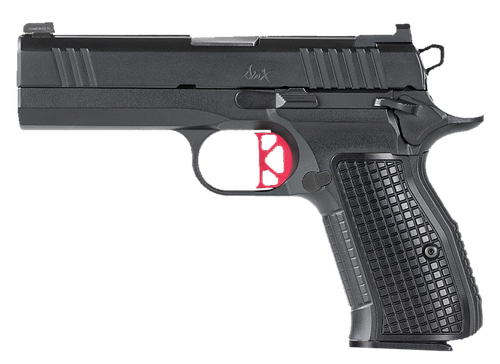 Dan Wesson 92102 DWX Compact Compact Frame 9mm Luger 15+1 4" Match Grade Barrel, Black Serrated Steel Slide, Steel Frame w/Beavertail, Aluminum Grip, Ambidextrous