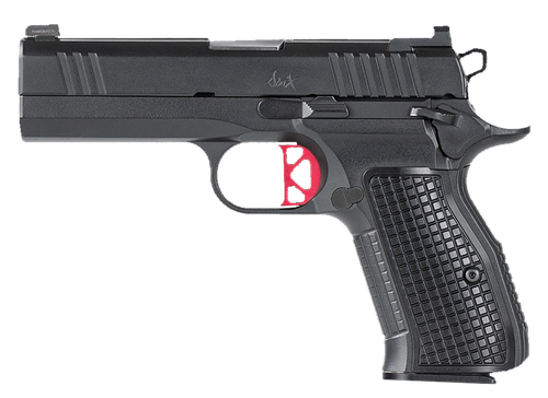 Dan Wesson 92102 DWX Compact Compact Frame 9mm Luger 15+1 4" Match Grade Barrel, Black Serrated Steel Slide, Steel Frame w/Beavertail, Aluminum Grip, Ambidextrous