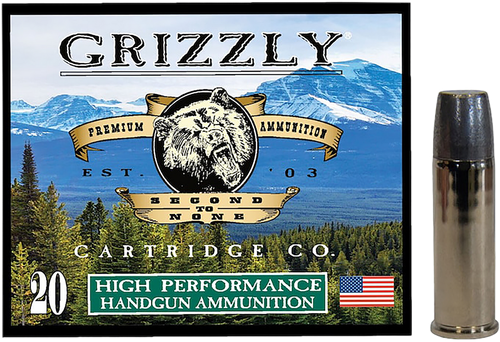Grizzly Ammo GC44M19   44RemMag 320gr Wide Long Nose Gas Check 20 Per Box/10 Case