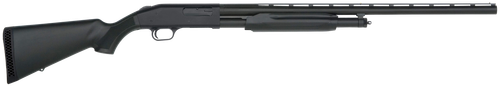 Mossberg 56420 500 All Purpose Full Size 12 Gauge Pump 3" 5+1 28" Matte Blued Vent Rib Barrel, Matte Blued Integral Scope Mount Steel Receiver, Fixed Black Synthetic Stock, Right Hand, Accu-Set Chokes