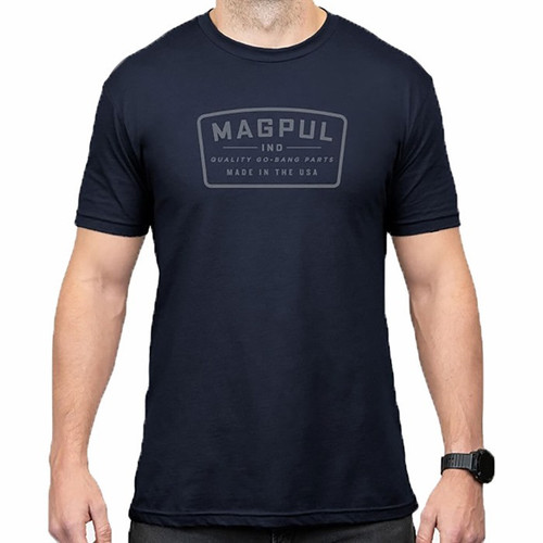 GO BANG PARTS COTTON T-SHIRT NAVY SMALL
