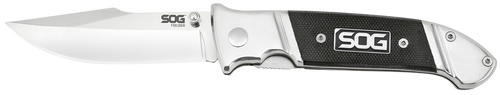 S.O.G SOG-FF38-CP Fielder  3.30" Folding Clip Point Plain Satin 7Cr17MoV SS Blade Black G10 Handle Includes Belt Clip