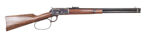 Cimarron AS067 1892 Cogburn Carbine 45 Colt (Long Colt) 10+1 20" Blued Round Barrel, Color Case Hardened Stainless Steel Receiver, Walnut Fixed Stock, Right Hand