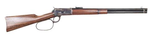 Cimarron AS067 1892 Cogburn Carbine 45 Colt (Long Colt) 10+1 20" Blued Round Barrel, Color Case Hardened Stainless Steel Receiver, Walnut Fixed Stock, Right Hand