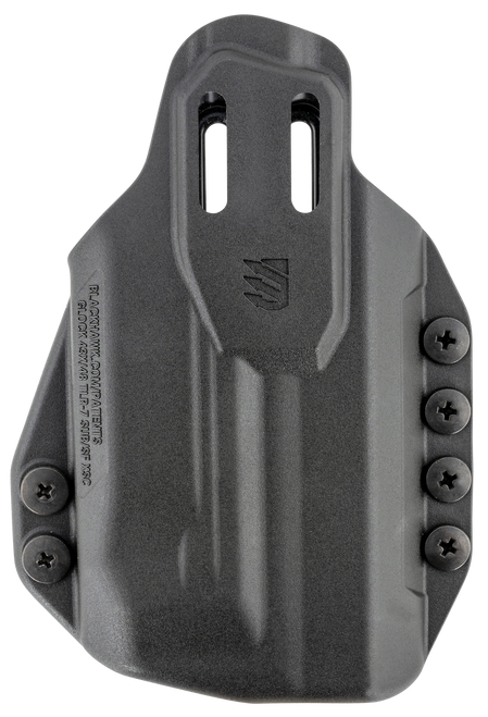 Blackhawk 416476BK Stache  IWB Size 76 Black Polymer Belt Clip Compatible w/Glock 43X/48 w/SureFire XSC Ambidextrous