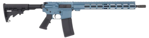 Great Lakes Firearms GL15223BLU AR-15  223 Wylde 30+1 16" Black Nitride Threaded Barrel, Blue Titanium Cerakote Aluminum Receiver w/Picatinny Rail, M-LOK Handguard, Black Polymer Stock, Mil-Spec Grip