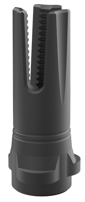 Breek Arms BRK4318 Scorch 3-Prong Flash Hider Black Nitride Steel 1/2"x28 Threads 9mmLuger Compatible w/ Breek-LOK 3QD
