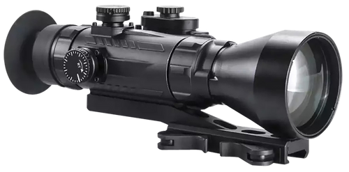 AGM Global Vision 15WP4423484111 Wolverine Pro-4 3AW1 Night Vision Rifle Scope Matte Black 4x70mm Gen 3 Auto-Gated White Phosphor Level 1 Illuminated Red Chevron w/Ballistic Drop Reticle