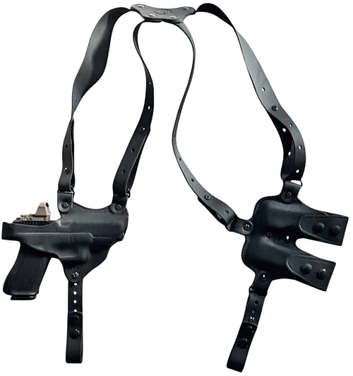 1791 Gunleather NSS2.4SBLHR  Optic Ready Shoulder Horizontal Black Fits Sig P320 Right Hand
