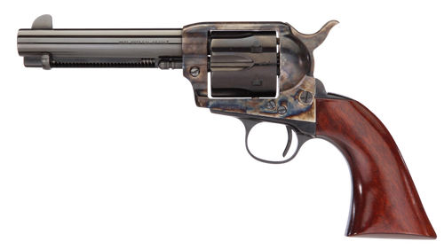 Taylors & Company 555149 1873 Cattleman Gunfighter 45 Colt (LC) 6rd 4.75" Blued Cylinder & Barrel Color Case Hardened Steel Frame Walnut Army Size Grip