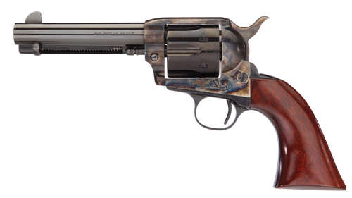 Taylors & Company 555149 1873 Cattleman Gunfighter 45 Colt (LC) 6rd 4.75" Blued Cylinder & Barrel Color Case Hardened Steel Frame Walnut Army Size Grip