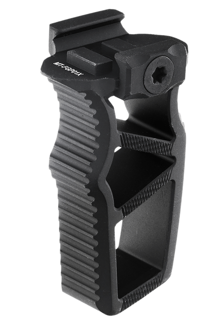 Leapers MTFGP01X Ultra Slim Foregrip  Matte Black Anodized Aluminum