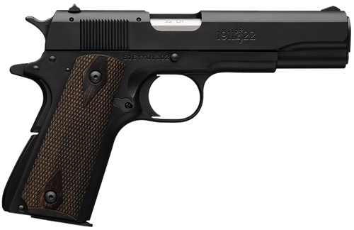 Browning 051802490 1911 A1 *CA Compliant Full Size 22 LR 10+1, 4.25" Matte Stainless Steel Barrel, Matte Black Serrated Slide & Alloy Frame w/Beavertail