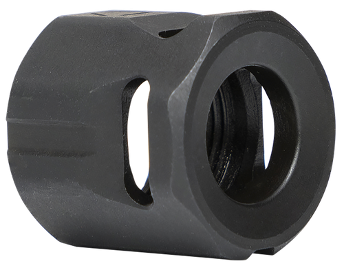Strike Industries MCCIRCLE Micro Threaded Compensator Black Steel 1/2"x28 Threads 0.64" OAL Compatible w/ 9mm/357 SIG