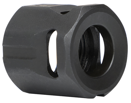 Strike Industries MCCIRCLE Micro Threaded Compensator Black Steel 1/2"x28 Threads 0.64" OAL Compatible w/ 9mm/357 SIG
