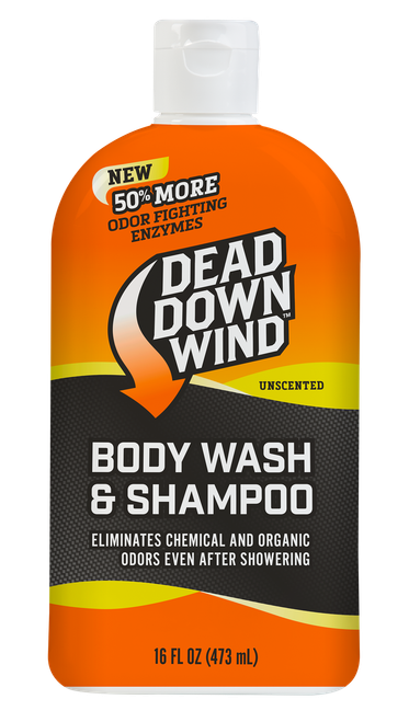 Dead Down Wind 121618 Shampoo/Body Wash  Odor Eliminator Unscented Scent 16 oz