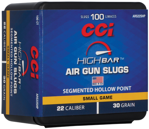 CCI ARS22SHP22 High Bar Air Gun Slug 22Cal 30gr Segmented Hollow Point 100 Per Box/5 Case