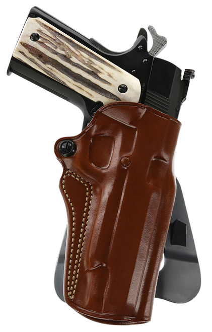 Galco SM2213R Speed Master 2.0 OWB Tan Leather Paddle Fits 1911 Fits 5" Barrel Left Hand