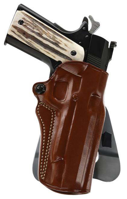 Galco SM2213R Speed Master 2.0 OWB Tan Leather Paddle Fits 1911 Fits 5" Barrel Left Hand