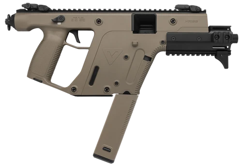 Kriss USA KV90PFD30 Vector Enhanced SDP Gen2 9mm Luger 40+1 6.50" Black Nitride Threaded Barrel, Flat Dark Earth Picatinny Rail, MK5M Modular Rail, Glock Magazine Compatible