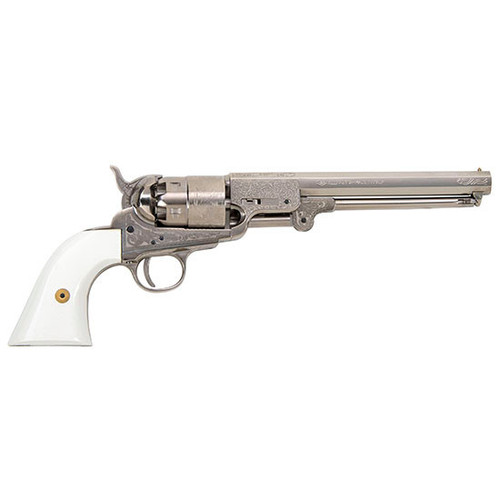 TRAD 1851 NAVY 44CAL 7 3/8 IVORY ENGRV NKL
