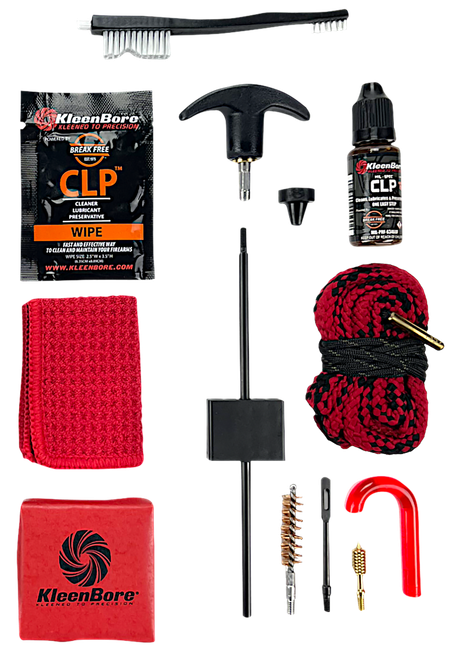 KleenBore KDS-556 Dual Kleen Rod & Pull Through Rope Cleaner .223/ 5.56mm Rifle 30" Steel Nylon Bristles Phosphor Bronze Bristles