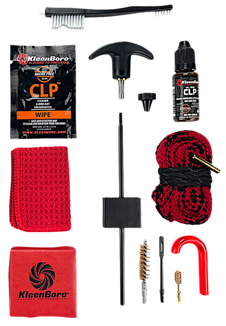 KleenBore KDS-556 Dual Kleen Rod & Pull Through Rope Cleaner .223/ 5.56mm Rifle 30" Steel Nylon Bristles Phosphor Bronze Bristles