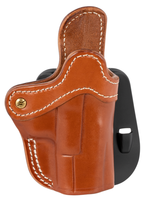 1791 Gunleather ORPDH21CBRR BH2.1 Optic Ready OWB Size 2.1 Classic Brown Leather Paddle Compatible w/Glock 17/S&W M&P Shield/Springfield XD Right Hand