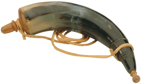 Traditions A1252 Authentic Powder Horn  with Sling and Wood Cap