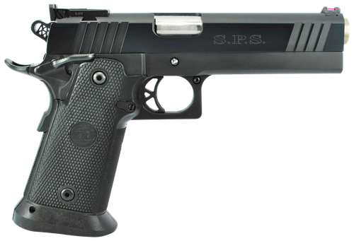 TriStar 85675 SPS Pantera 1911 Full Size Frame 9mm Luger 18+1 5" Stainless Steel Barrel, Black Chrome Serrated Steel Slide, Black Steel Frame w/Beavertail, Black Polymer Grip, Right Hand