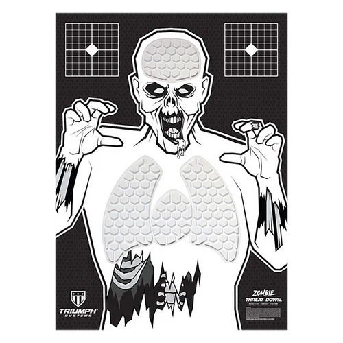 Triumph Systems 031513001 Threat Down Reactive Splatter Target Zombie Hanging Paper 30"H x 22"W