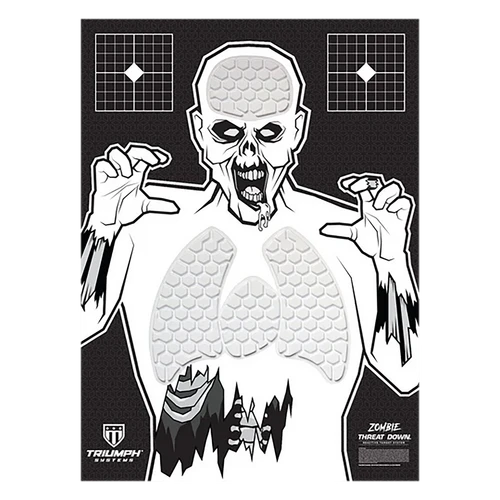 Triumph Systems 031513001 Threat Down Reactive Splatter Target Zombie Hanging Paper 30"H x 22"W