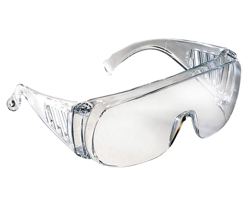 Radians CV0010 Coveralls Shooting Glasses Adult Clear Lens Polycarbonate Clear Frame